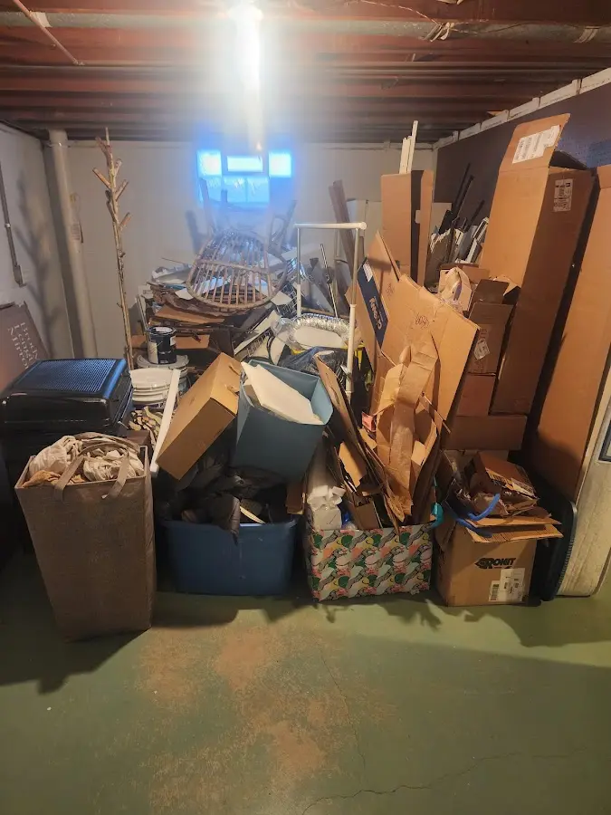 Roll-off dumpster container at job site for 20 Yard Dumpster Rental in Wyldwood